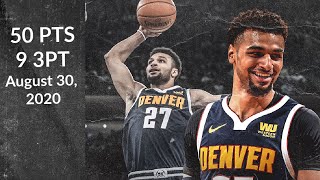 Jamal Murray 50 PTS 5 REBS 6 AST |Nuggets vs Jazz| NBA Playoffs 8/30/20