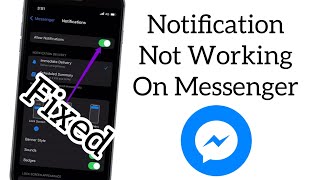 How To Fix Facebook Messenger Notification Not Working On Ipad | IOS 15 | Fixed Notification