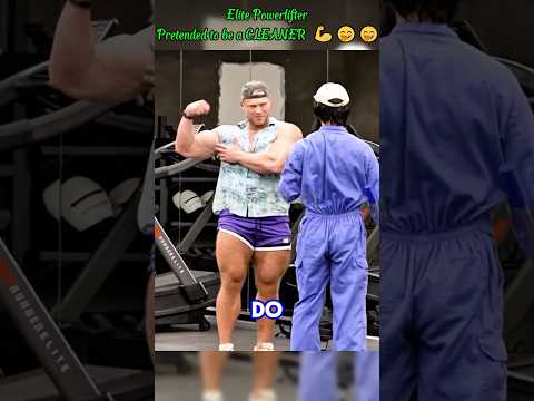 Elite Powerlifter Pretended to be a CLEANER #gym #funny #trolllife #prank #cleaner