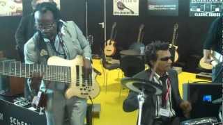 musikmesse 2012 Christian Bourdon and André Nkouaga played on SR TECHNOLOGY Booth