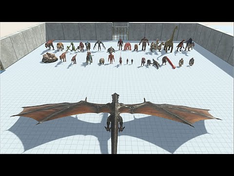 New update DRAGON VS EVERY STRONG UNITS - Animal Revolt Battle Simulator