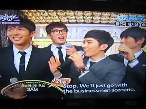 [Engsub] 2AM Back stage @ KBS Music bank