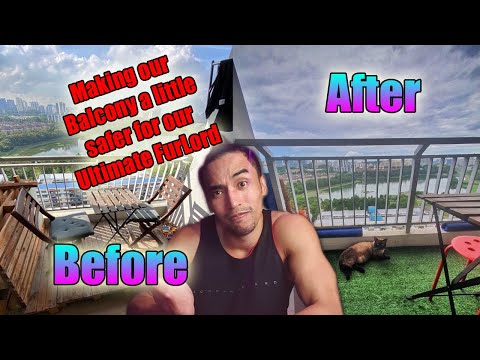 Cat Friendly Balcony Transformation (Kinda!!) - OFW Vlog No.4