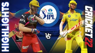 𝗿𝗰𝗯 𝘃𝘀 𝗰𝘀𝗸 - Royal Challengers Bangalore vs Chennai Super Kings Match Highlights IPL 15 Cricket 2022