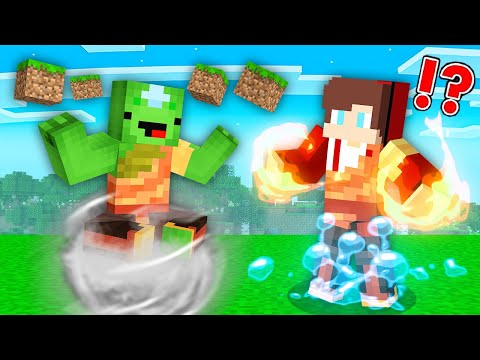 How Mikey and JJ Became AVATARS? - in Minecraft Challange Maizen