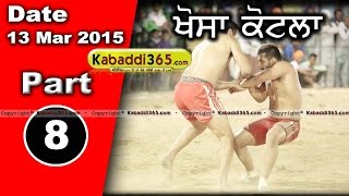 Khosa Kotla (moga) Kabaddi Tournament 13 Mar 2015 Part 1 by Kabaddi365.com