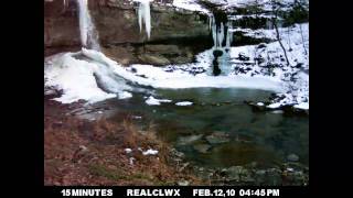 preview picture of video 'White Oak Falls Winter Time Lapse'