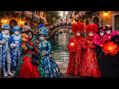 Carnevale di Venezia Italia 2026 🎭– Il Carnevale più Bello del Mondo ⭐| 4K