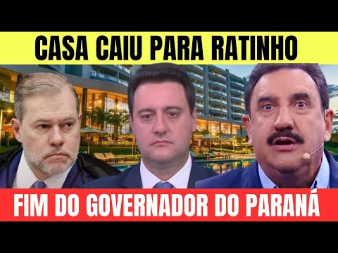 a casa caiu para Ratinho apresentador do SBT e para filho ratinho júnior governado do Paraná