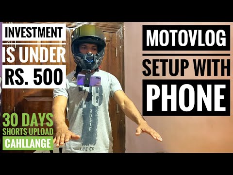 Motovlog setup with phone full details😊|Full information of mikes and mounts|30day shorts challenge