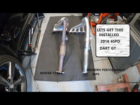 dodge dart mpx header install
