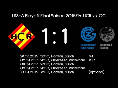 U18-A Playoff Final Saison 2015/16 Spiel 2 GC vs. HCR