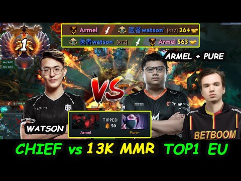 Secret.Armel Shadow Fiend vs Entity.Watson TOP1 13K MMR Server EU EPIC MID BATTLE
