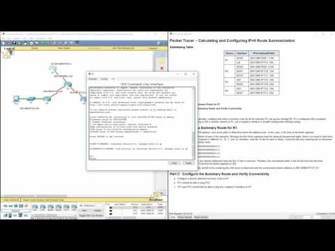 Cisco RnS - Lab 6.4.2.4 Calculating and Configuring an IPv6 Route Summarization