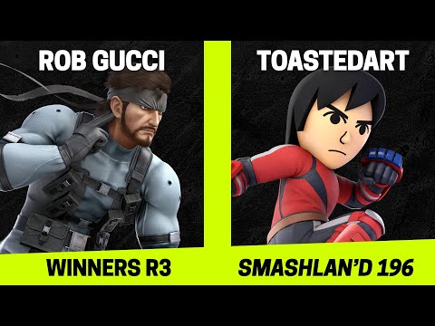 SmashLAN'd 196 Winners R3 - Rob Gucci (Snake) vs ToastedArt (Mii Brawler) - SSBU Tournament