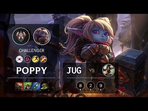 Poppy Jungle vs Nidalee - KR Challenger Patch 10.5