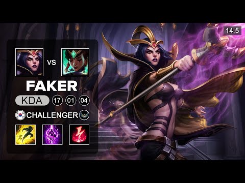 Faker LeBlanc vs Karma Mid - KR Challenger - Patch 14.5 Season 14