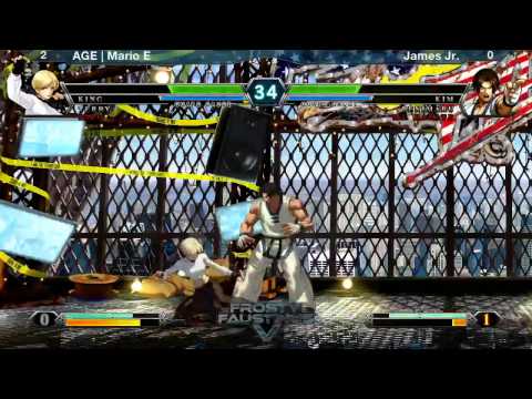 FFV KOFXIII Grand Finals - AGE | Mario E (King/Terry/F.Iori) vs. James Jr. (Benimaru/King/Karate)