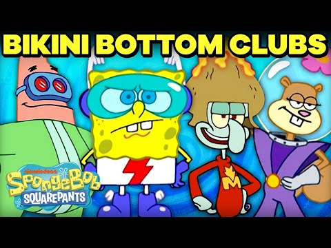 每個比基尼海灘俱樂部!| 海綿寶寶 (Every Bikini Bottom Club! | SpongeBob)