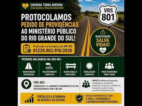 🚨 VRS-801: Quantas vidas ainda serão perdidas antes da recuperação completa?