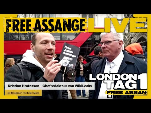[live!] Prozess Tag 1 #FreeAssange  Kilez More LIVE in London!