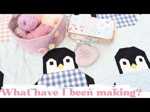 What I have been making - a quilt, a purse and a basket!