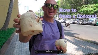How to Open a Coconut on the Street.