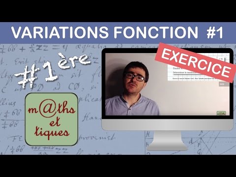 EXERCISE: Studying the variations of a function (Level 1) - First
