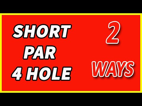 How To Play A Short Par 4 Hole - 2 Ways