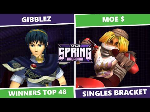 Spring Arcadian 2023: Winners Top 48 - Gibblez (Marth) Vs Moe $ (Shiek) SSBM Singles