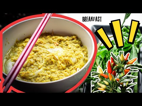 Authentic Cambodian NOM BANH CHOK - You HAVE to try this!