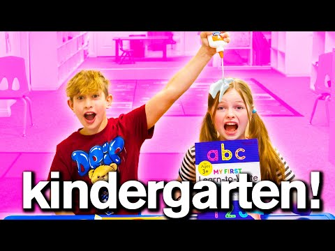 My Daughter Goes BACK TO KINDERGARTEN For A Day (bad idea!)