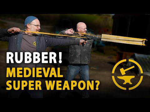 Slingshots in a Medieval Battle?