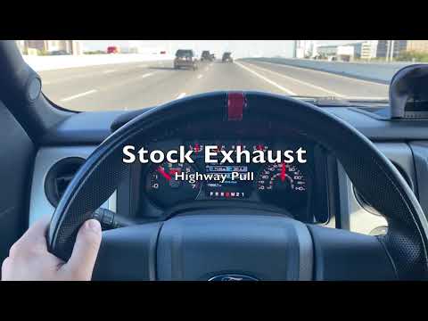 SVT 6.2L Raptor Stock Exhaust vs CORSA Performance XTREME Exhaust - Gen 1 Raptor