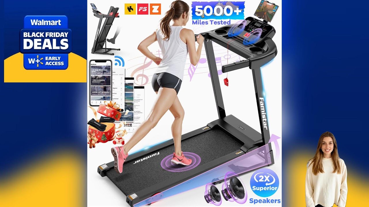 Walmart Black Friday Deals: Famistar T70 Treadmill for Home Workouts