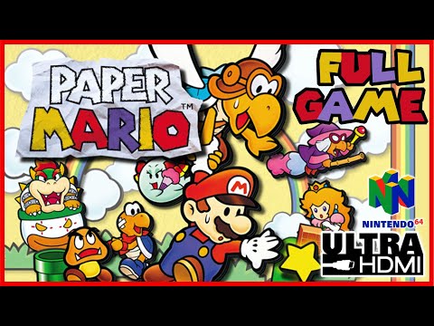 PAPER MARIO 64  FULL GAME Walkthrough [N64 UltraHDMI] No Commentary - 100% Collectibles