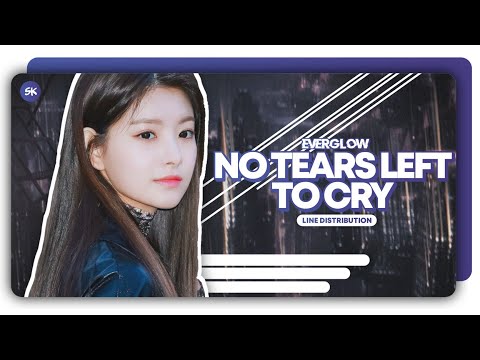 How Would EVERGLOW Sing "No Tears Left To Cry" (Ariana Grande) | Line Distribution (Color Coded)