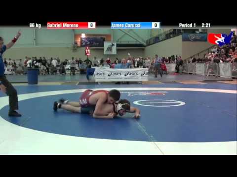 Gabriel Moreno vs. James Carucci at 2013 ASICS University Nationals - FS