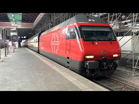 Ausfahrt des IC61 in Basel SBB auf Gleis 9