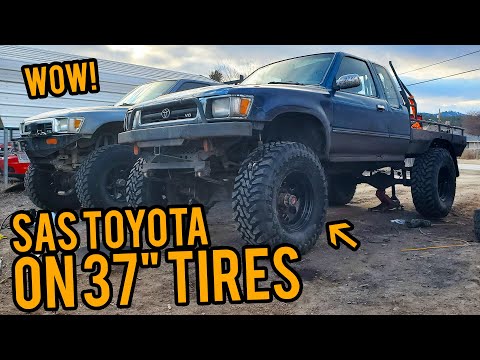 Budget SAS Toyota gets 37s! New Brakes on 85 Pickup