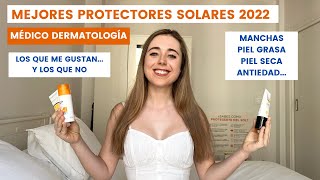 DERMATÓLOGA MIR TE CUENTA MEJORES PROTECTORES SOLARES PARA LA CARA 2022 | MANCHAS, PIEL GRASA, SECA