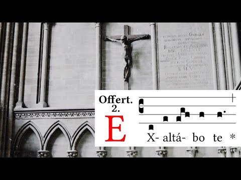Ash Wednesday Offertory - Exaltabo te - Latin Gregorian Chant