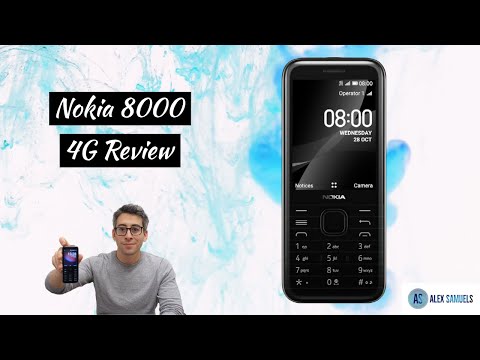 Nokia 8000 4G Black colour Review