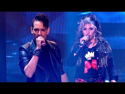 Rodrigo Tapari y Rocío Quiroz rockanrolearon al compás de "Jijiji" abriendo el ritmo Desafío