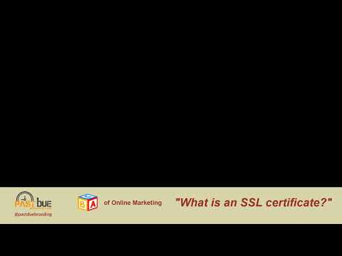 ABC's of Online Marketing - "What is an SSL certificate?"