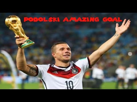 Lukas Podolski amazing goal | Germany 1-0 England | 22.03.2017