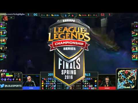 OG vs G2 Highlights   ORIGEN vs G2 ESPORTS Game 3   EU LCS Playoffs   SPRING 2016 Final   YouTube