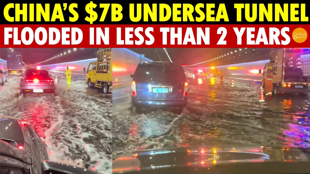 China Spends $7B on World’s Longest Undersea Tunnel, Flooded in Less Than 2 Years, Built Like Trash