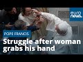 Pope Francis apologises for slapping woman's hand outside Vatican