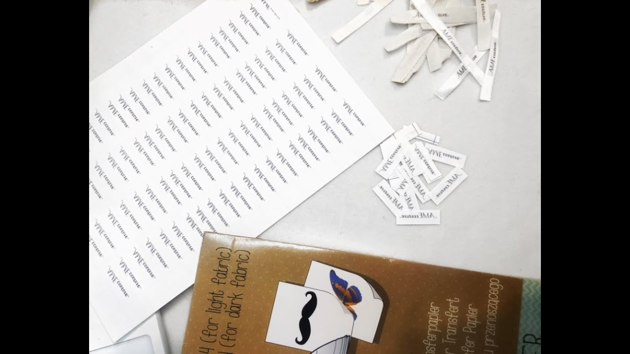 fabriquer ses propre étiquettes en tissu